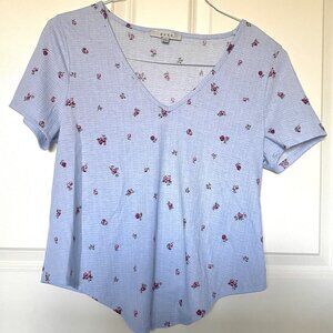 Gaze Blue Floral Blouse